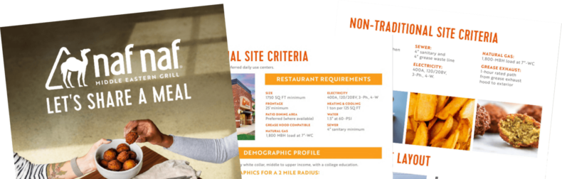 Naf Naf franchise brochures