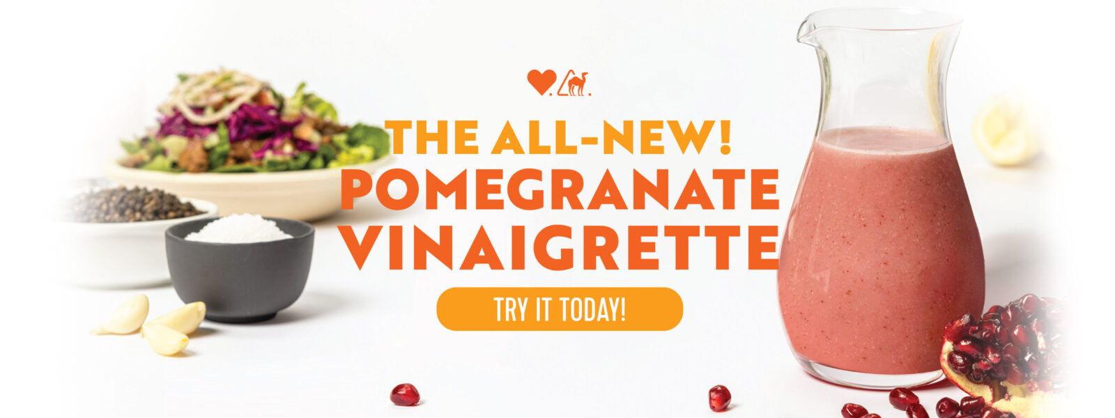Try the ALL-NEW Pomegranate Vinaigrette